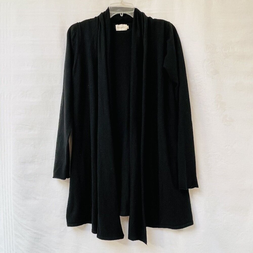 Dreamer Knit Cardigan Womens Med Large Black Office Holiday Goth Party Lagenlook